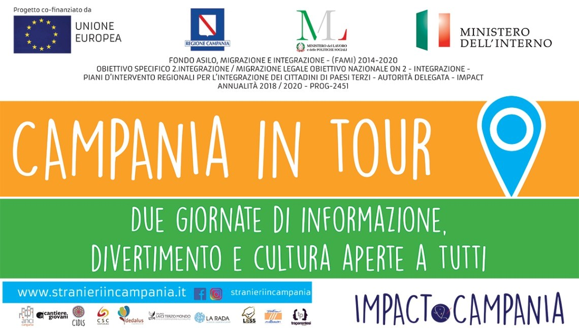 Il Campania in Tour arriva a Napoli: il 18 e 19 giugno a Piazza Dante