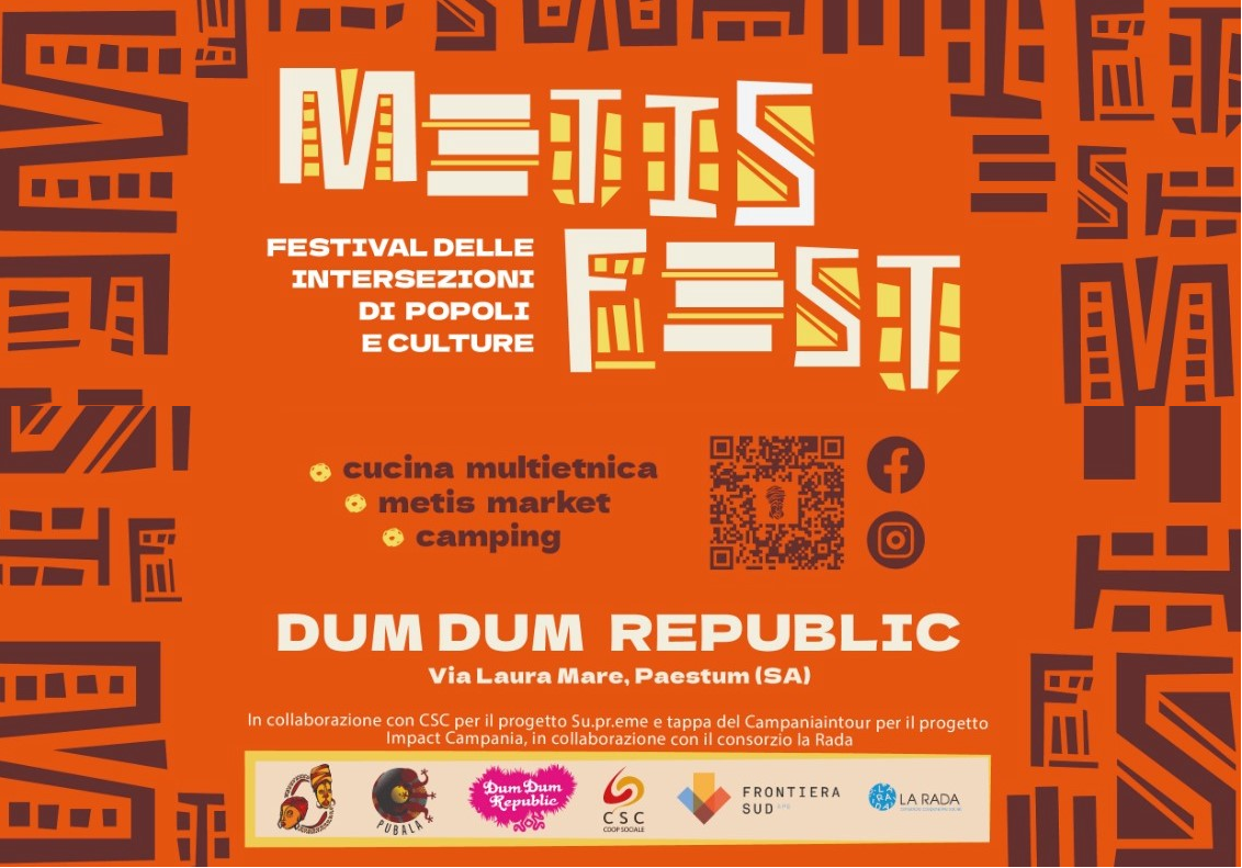 Metis Fest-Festival delle intersezioni di popoli e culture: 1 e 2 luglio sulla spiaggia del Dum Dum Republic