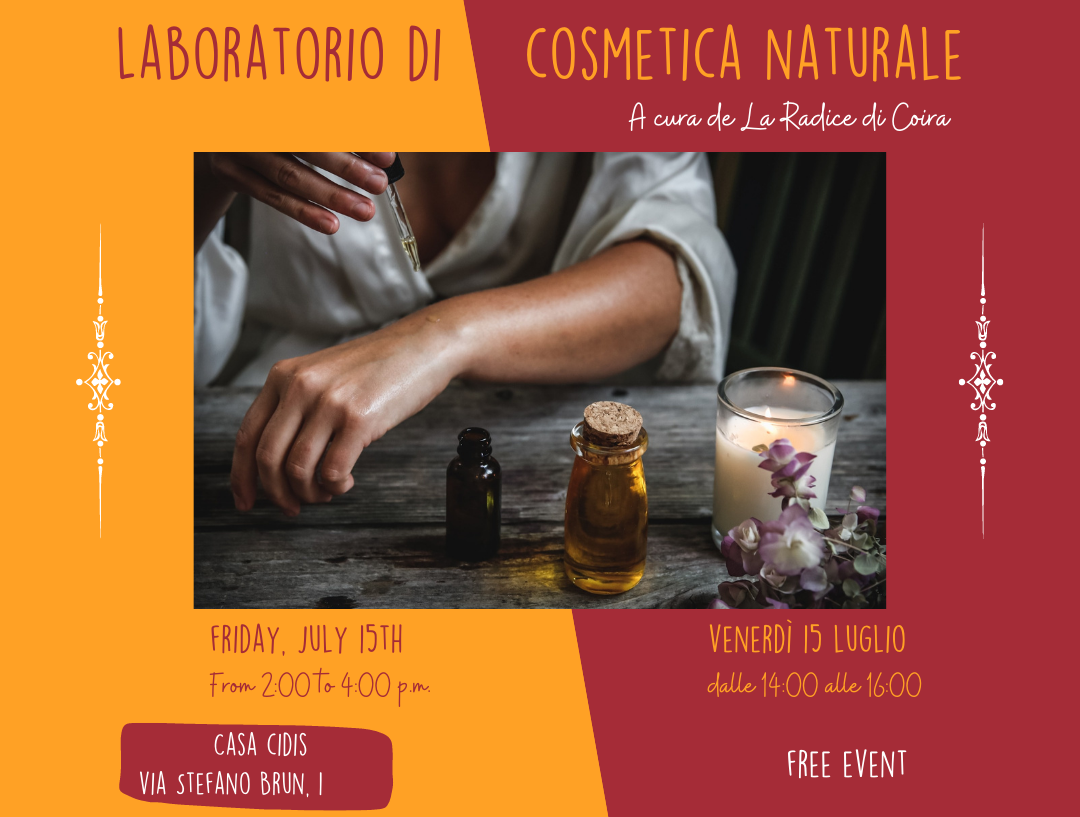 Laboratorio gratuito di Cosmetica naturale: il 15 luglio a Casa Cidis