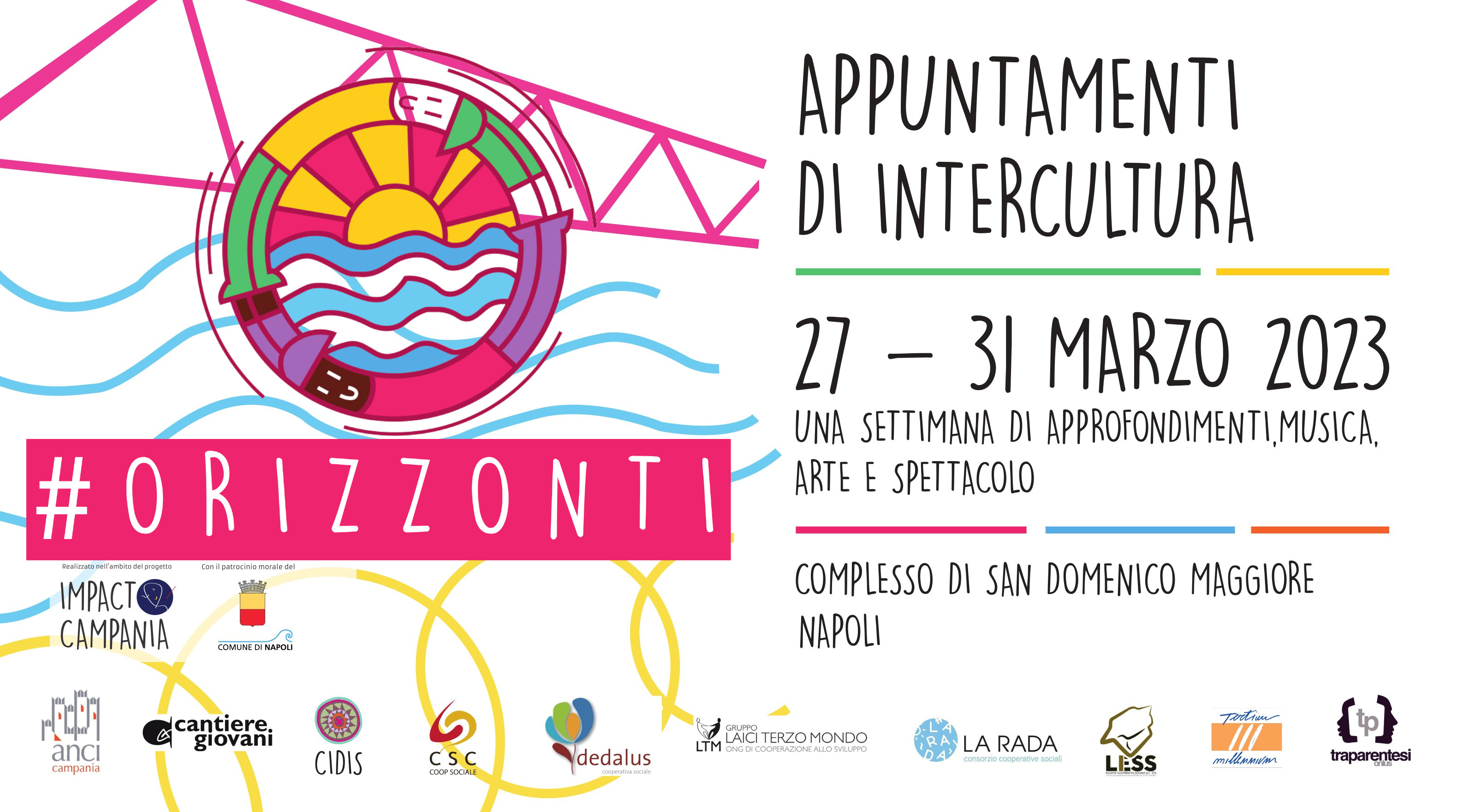 Orizzonti – Appuntamenti di intercultura, a Napoli dal 27 al 31 marzo