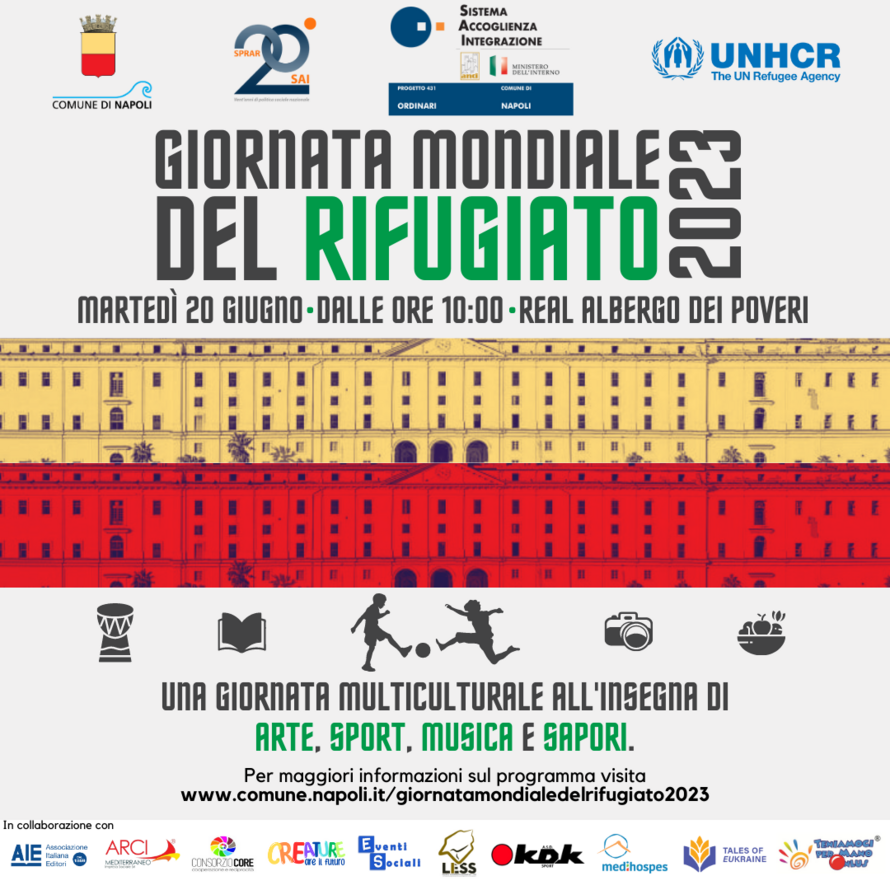 Giornata Mondiale del Rifugiato: giornata di eventi del Comune di Napoli al Real Albergo dei Poveri